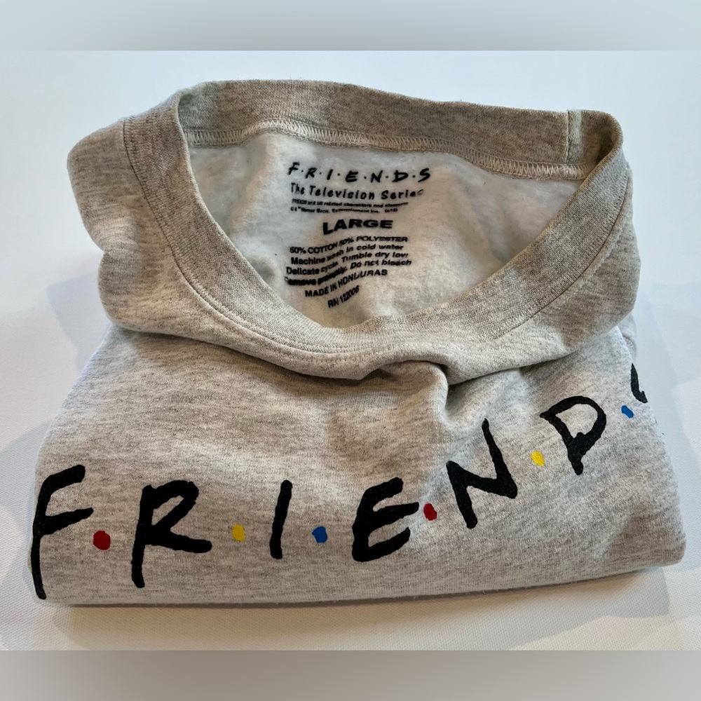 Authentic Friends Logo Crewneck Sweater Unisex Large - Picture 7 of 7
